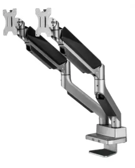 Alternative view of Maclean Holder for two monitors Ergo Office ED-446