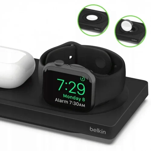 Belkin Wireless Charging Pad with MagSafe 3in1 черен