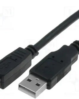 VCom Кабел USB 2.0 AM / BM Black - CU201-B-1.8m
