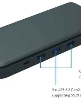 Alternative view of Kensington Universal docing statio n SD4839P USB-C PD 85W