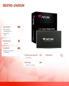 Alternative view of AFOX SSD 240GB TLC