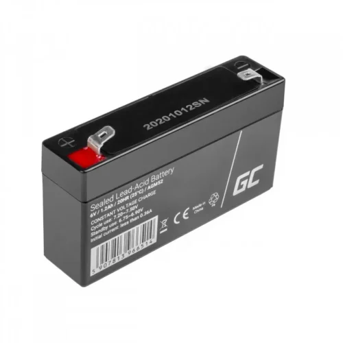 Green Cell Battery AGM VRLA 6V 1.2Ah