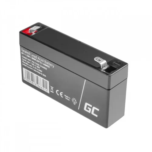 Green Cell Battery AGM VRLA 6V 1.2Ah