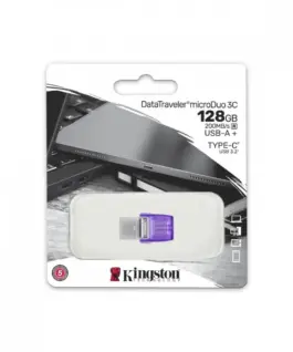 Alternative view of Kingston Pendrive USB Data Traveler MicroDuo 3C G3 128GB USB-A/USB-C