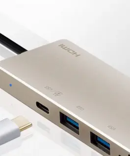 Alternative view of ATEN USB-C Multiport Mini Dock PD60W