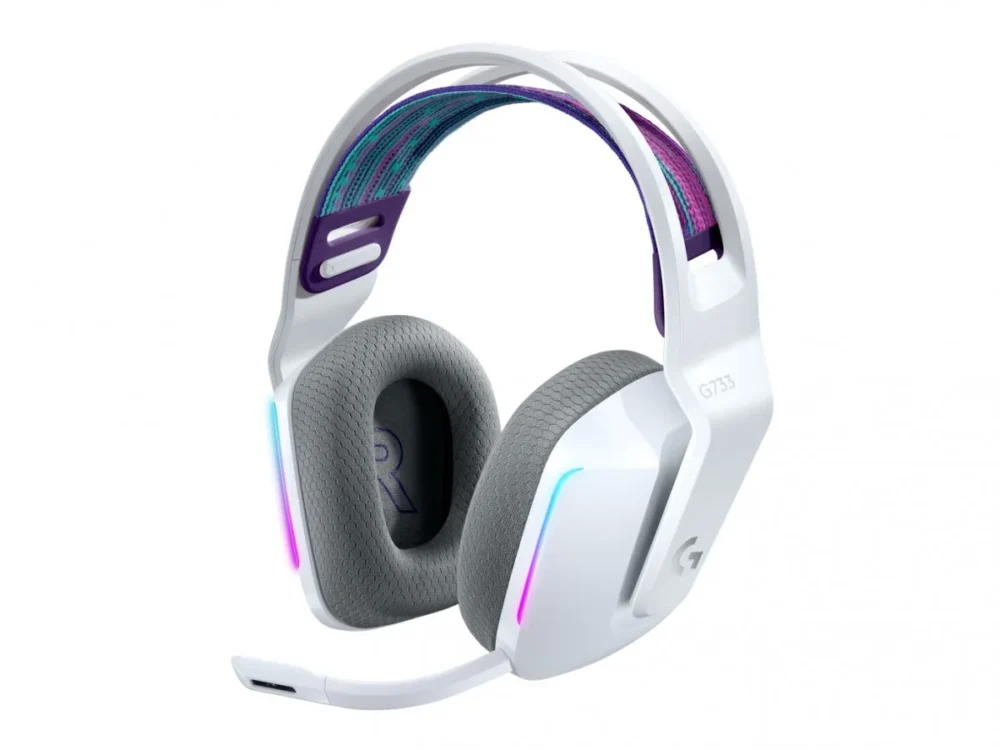 Logitech Wireless Gaming Headset G733 бял