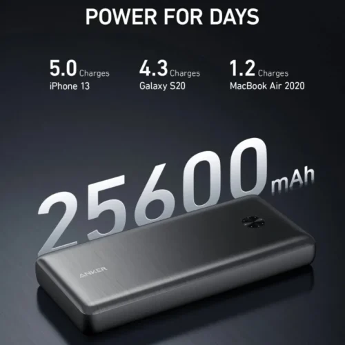 Anker PowerCore III Elite 87W 25600 mAh черен no PSU