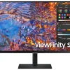 Samsung Monitor 32 инча ViewFinity S80PX IPS 3840x2160 UHD 16:9 1xHDMI 1xDP 1xUSB-C (90W) 3xUSB 3.0 LAN 5ms PinP/PbyP 60Hz HAS+PIV płaski