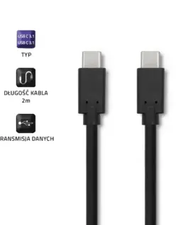 Qoltec USB 3.1 type C male USB 3.1 type C male