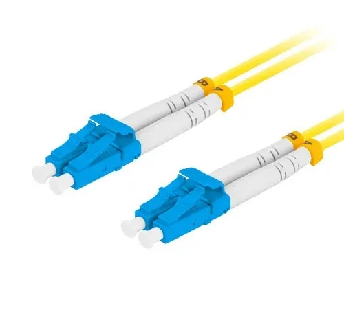 Lanberg Fiber optic patchcord Sm Lc/Upc-Lc/Upc Duplex 3.0Mm 1M żółty