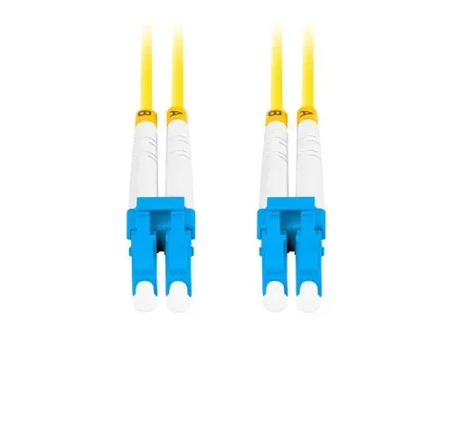 Lanberg Fiber optic patchcord Sm Lc/Upc-Lc/Upc Duplex 3.0Mm 1M żółty