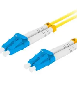 Lanberg Fiber optic patchcord Sm Lc/Upc-Lc/Upc Duplex 3.0Mm 3M жълт