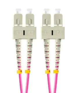 Alternative view of Lanberg Fiber optic patch cord Mm Sc/Upc-Sc/Upc Duplex 3.0mm 2m виолетов