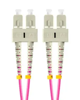 Alternative view of Lanberg Fiber optic patch cord Mm Sc/Upc-Sc/Upc Duplex 3.0mm 2m виолетов
