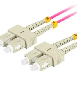 Lanberg Fiber optic patch cord Mm Sc/Upc-Sc/Upc Duplex 3.0mm 2m виолетов