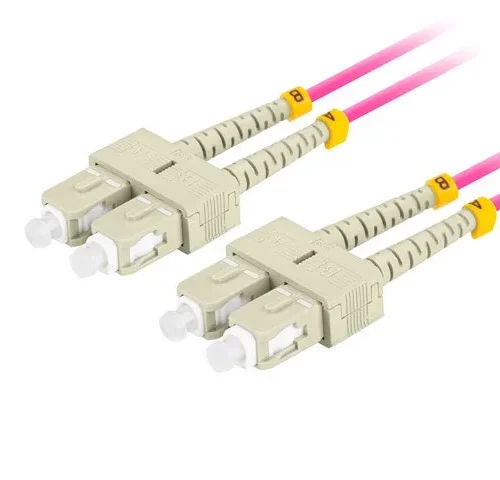Lanberg Fiber optic patch cord Mm Sc/Upc-Sc/Upc Duplex 3.0mm 2m виолетов