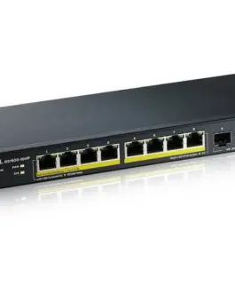 Alternative view of Zyxel Switch GS1900-10HP v2 8port L2 PoE 2xSFP 70W 802.3at