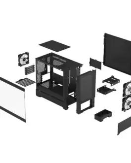 Alternative view of Fractal Design Case Pop Mini Air RGB черен TG Clear Tint