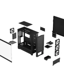 Alternative view of Fractal Design CasePop XL Air RGB черен TG Clear Tint