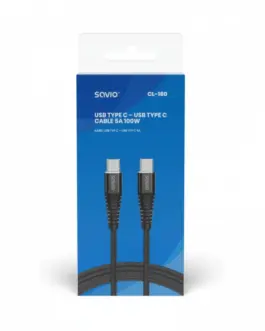 Alternative view of Savio USB кабел type C CL-160