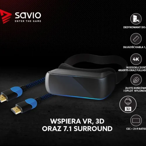 Savio кабел HDMI GCL-02 1.8m