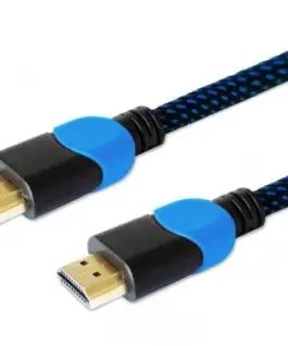 Savio кабел HDMI GCL-02 1.8m v2.0 braid blue