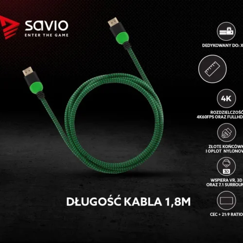 Savio кабел HDMI GCL-03 1.8m