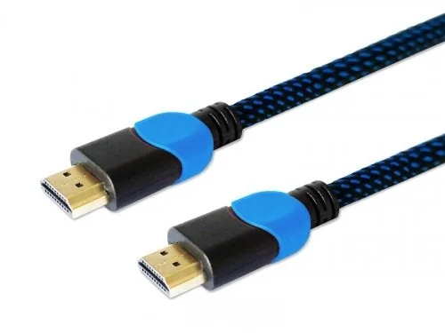 Savio кабел HDMI GCL-05 3m v2.0 braid син