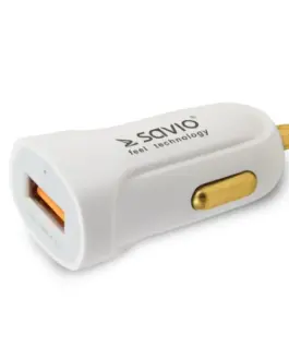 Savio зарядно за кола SA05 бял