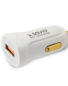 Savio зарядно за кола SA05 бял