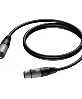 PROCAB кабел XLR MALE-XLR FEMALE 1M