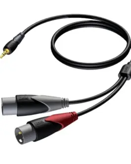 PROCAB 35 MM JACK MALE STEREO -2X XLR MALE 3 M