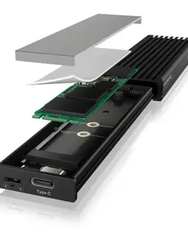 Alternative view of IcyBox ICY BOX IB-1817MCT-C31 NVMe/SATA M2. Toolless