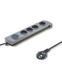 Qoltec Surge protector Quick Switch 4 sockets 1,5m gray