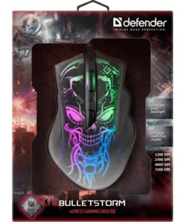Defender WIчервен GAMING мишка BULL ETSTORM GM-928