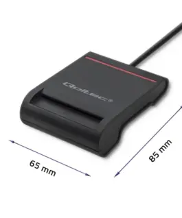 Qoltec Smart chip card scanner USB 2.0 Plug&play