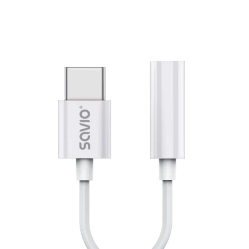 Savio адаптер AK-51 USB-C - Mini Jack 35mm Xiaomi Huawei Oppo