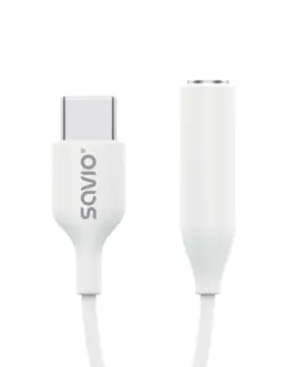 Savio адаптер AK-52 USB-C - Mini Jack 35 mm Samsung