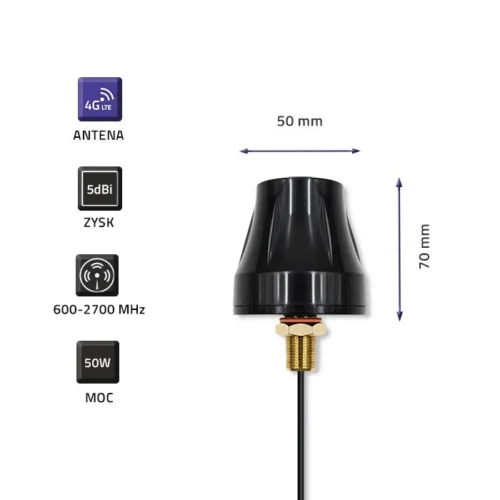 Qoltec 4G LTE omnidirectional antenna DUAL
