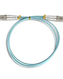 Alternative view of Qoltec Patchcord Fiber LC / UPC-LC / UPC | MM | 50/125 | OM3 | 1m