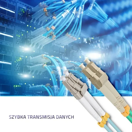 Qoltec Patchcord fiber optic LC / UPC-LC / UPC | MM | 50/125 | OM3 | 3m