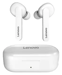 Alternative view of Lenovo TWS wireless bluetooth earbuds HT28 бял