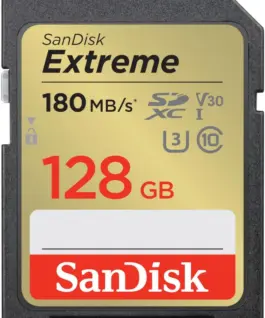 SanDisk Extreme SDXC 128GB 180/90 MB/s V30 UHS-1 U