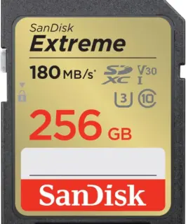 SanDisk Extreme SDXC 256GB 180/130 MB/s V30 UHS-I