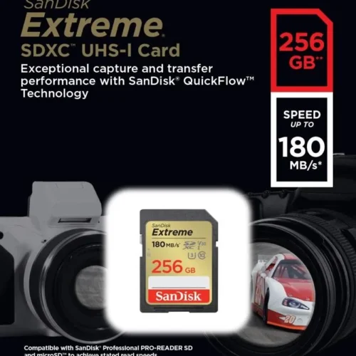 SanDisk Extreme SDXC 256GB 180/130 MB/s V30 UHS-I