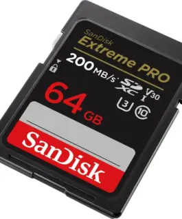 SanDisk Extreme Pro SDXC 64GB 200/90 MB/s V30 UHS-I U