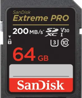 SanDisk Extreme Pro SDXC 64GB 200/90 MB/s V30 UHS-I U