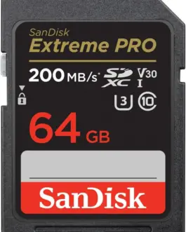 SanDisk Extreme Pro SDXC 64GB 200/90 MB/s V30 UHS-I U