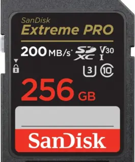 SanDisk Extreme Pro SDXC 256GB 200/140 MB/s V30 UHS-I