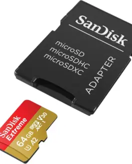 SanDisk Extreme microSDXC 64GB 170/80 MB/s A2 V30 U3